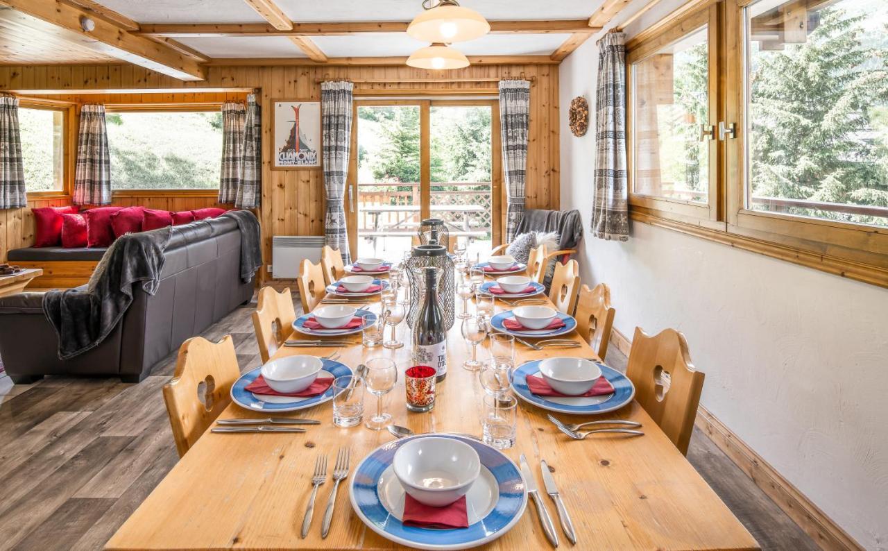 Chalet Himalaya , 10 Person Chalet With 5 Ensuite Bedrooms And Outdoor Jacuzzi In Meribel Centre Exteriér fotografie